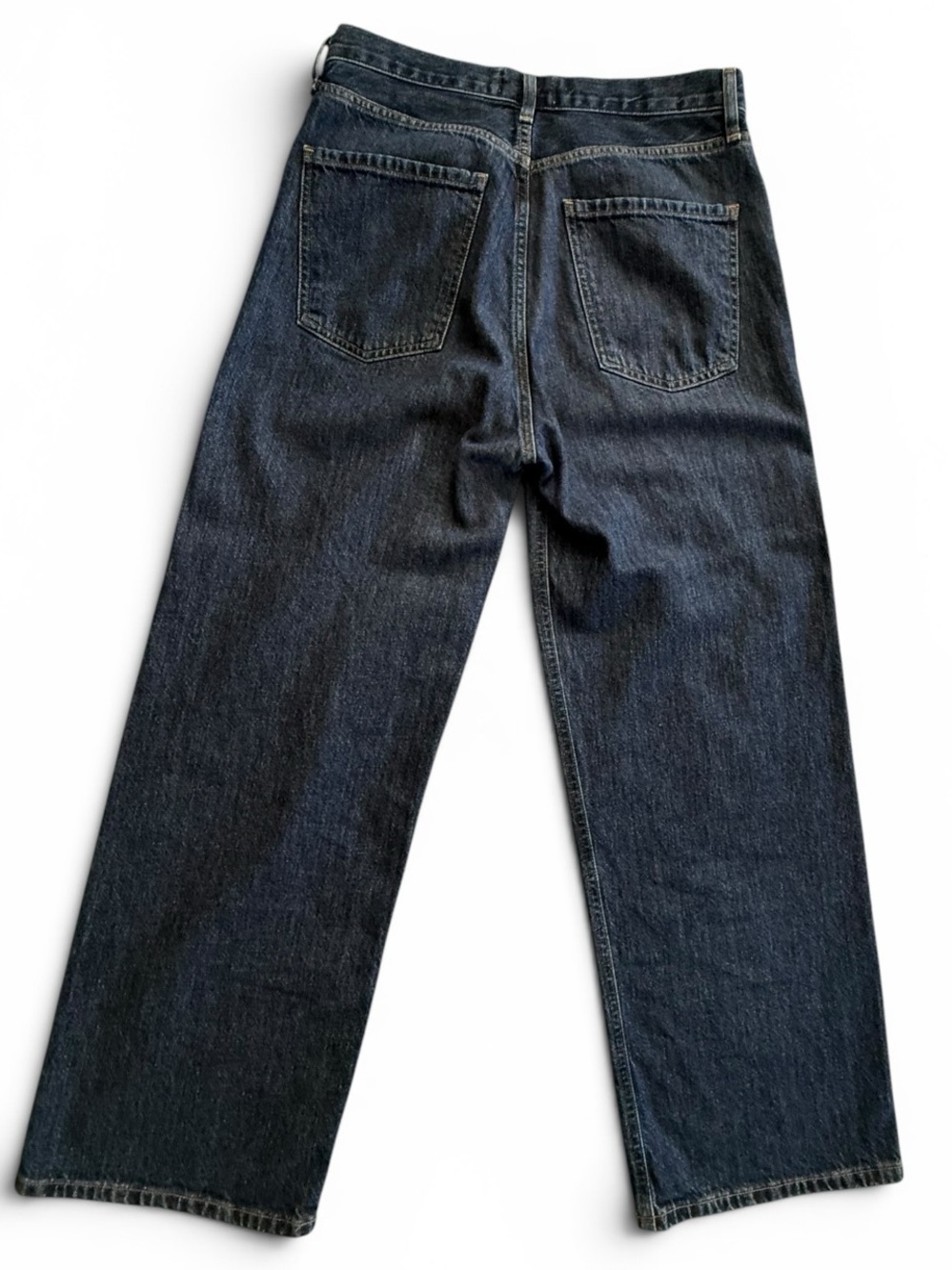 AGOLDE Ren High Rise Wide Leg Jeans Dark Indigo Size 28 - Picture 8 of 8